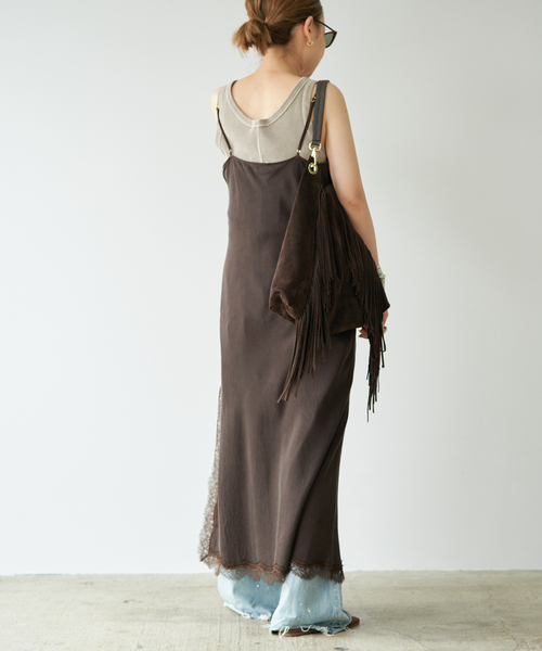 Deuxieme Classe(ドゥーズィエムクラス)の「Sophie Lace ドレス(ワンピース・レディース・ブラウン・36/38)」の3枚目の写真