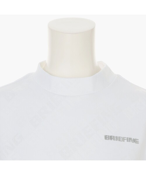 BRIEFING（ブリーフィング）の「【BRIEFING GOLF／ブリーフィングゴルフ】WOMEN’S SHADOW LOGO JQ HIGHNECK RF（Tシャツ/カットソー・レディース・ホワイト・M）」の4枚目の写真