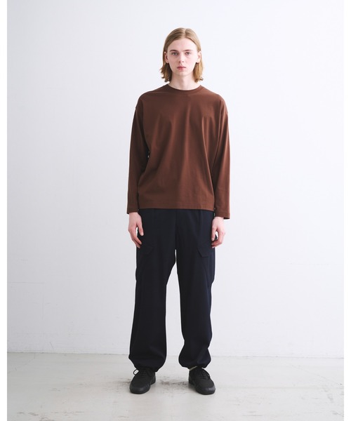 Traditional Weatherwear(トラディショナルウェザーウェア)の「TEE 001(Tシャツ/カットソー・メンズ・ブラウン/ネイビー/オフホワイト/ブラック・S/M/L)」の6枚目の写真