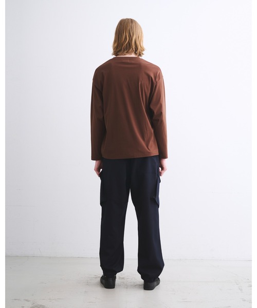 Traditional Weatherwear(トラディショナルウェザーウェア)の「TEE 001(Tシャツ/カットソー・メンズ・ブラウン/ネイビー/オフホワイト/ブラック・S/M/L)」の8枚目の写真