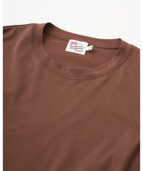 Traditional Weatherwear(トラディショナルウェザーウェア)の「TEE 001(Tシャツ/カットソー・メンズ・ブラウン/ネイビー/オフホワイト/ブラック・S/M/L)」の10枚目の写真