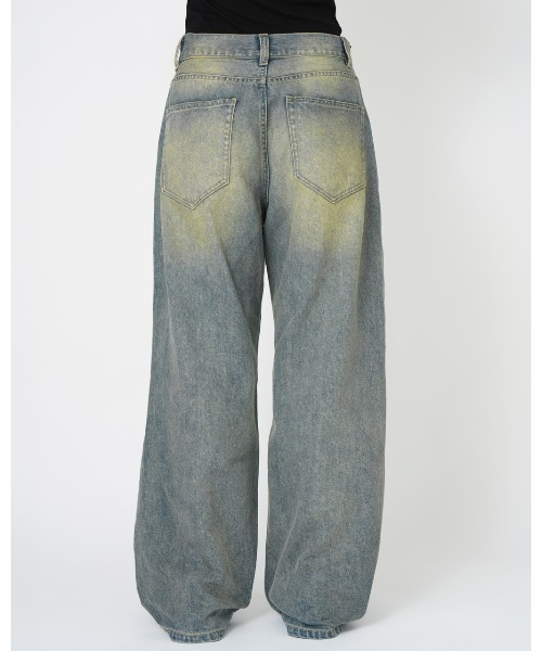 YOOU（ユー）の「LOOSE WIDE DENIM（デニムパンツ・レディース・ホワイト/ブルー・S/M）」の10枚目の写真