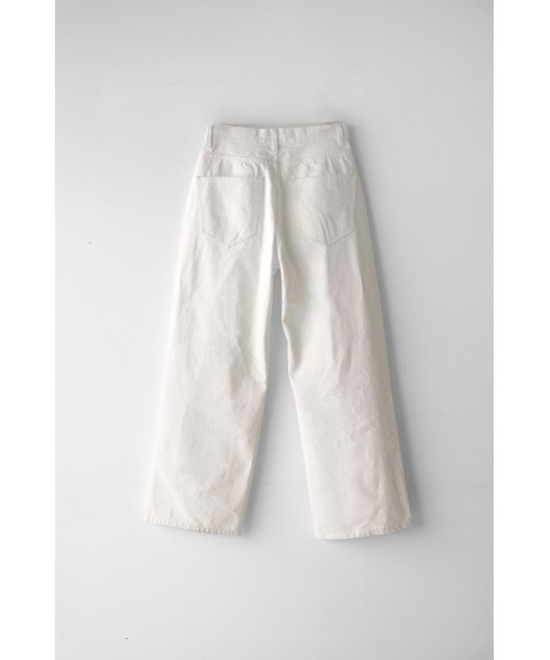 YOOU（ユー）の「LOOSE WIDE DENIM（デニムパンツ・レディース・ホワイト/ブルー・S/M）」の4枚目の写真