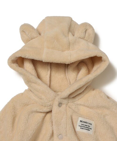 BEAMS mini(ビームスミニ)の「【WEB限定】ベビー ポンチョ 2026FW(70~90cm)ギフト 贈り物 もこもこ お出かけ(ロンパース・キッズ・ホワイト系その他5/イエロー系その他4・ONE SIZE)」の4枚目の写真