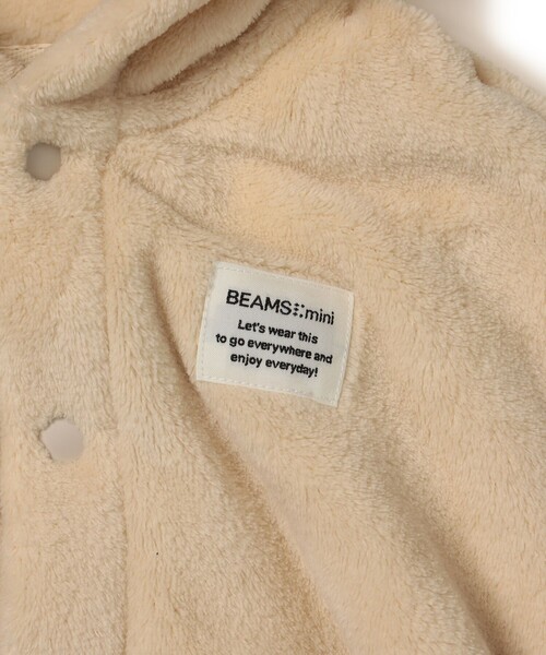 BEAMS mini(ビームスミニ)の「【WEB限定】ベビー ポンチョ 2026FW(70~90cm)ギフト 贈り物 もこもこ お出かけ(ロンパース・キッズ・ホワイト系その他5/イエロー系その他4・ONE SIZE)」の5枚目の写真