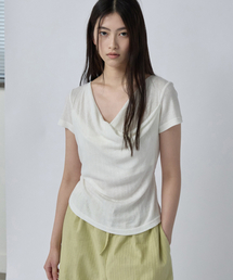 Drape String Tee Ivory