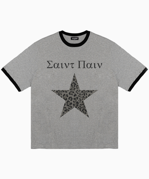 SAINTPAIN(セイントペイン)の「SPスターヘビーウェイトリンガーティーシャツメランジグレー(Tシャツ/カットソー・レディース・その他・MEDIUM/LARGE)」の1枚目の写真