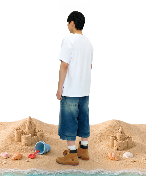 LAUGHER（ラファー）の「サーファーガイTシャツ - ホワイト（Tシャツ/カットソー・レディース・ホワイト・MEDIUM/LARGE/X-LARGE）」の6枚目の写真