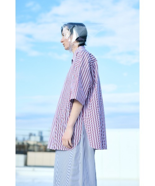 ENFOLD（エンフォルド）の「BOX SHIRT（シャツ/ブラウス・レディース・レッド・38）」の4枚目の写真