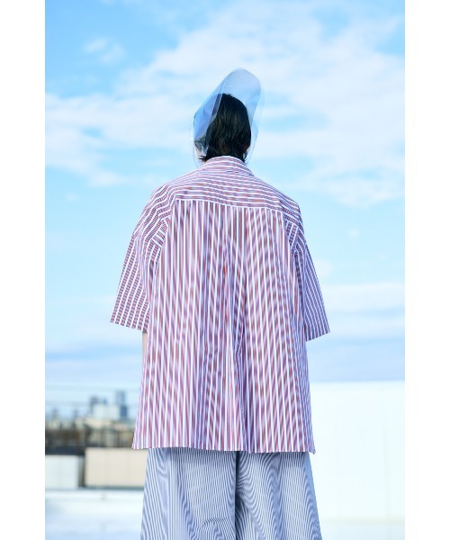 ENFOLD（エンフォルド）の「BOX SHIRT（シャツ/ブラウス・レディース・レッド・38）」の5枚目の写真