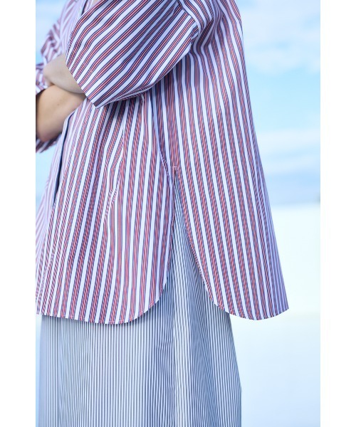 ENFOLD（エンフォルド）の「BOX SHIRT（シャツ/ブラウス・レディース・レッド・38）」の7枚目の写真