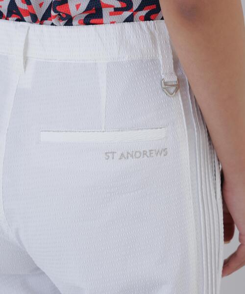 St ANDREWS(セントアンドリュース)の「【St ANDREWS】【ストレッチ】ポプリンボーダーパンツ (WOMENS)(その他パンツ・レディース・ネイビー/ホワイト・S/M)」の5枚目の写真