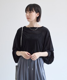 ROSIEE シアーベロアリブカットプルオーバー