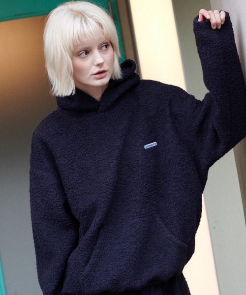 GREEN BUTTER(グリーンバター)の「TEDDY WOOL HOODIE(パーカー・レディース・ブラウン/ブルー/ベージュ・FREE)」の16枚目の写真