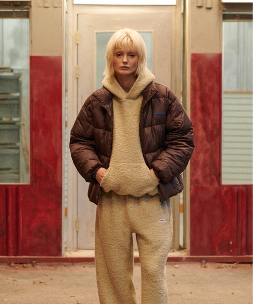 GREEN BUTTER(グリーンバター)の「TEDDY WOOL HOODIE(パーカー・レディース・ブラウン/ブルー/ベージュ・FREE)」の15枚目の写真