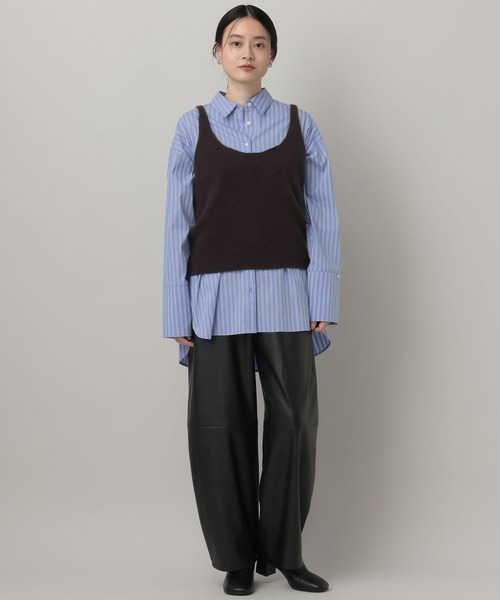 A part by(アパートバイ)の「フェイクレザーコクーンパンツ(その他パンツ・レディース・ブラウン/ブラック・SMALL/MEDIUM)」の7枚目の写真
