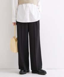 センタープレスストレートパンツ