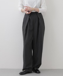SIWALY fluid チェックパンツ