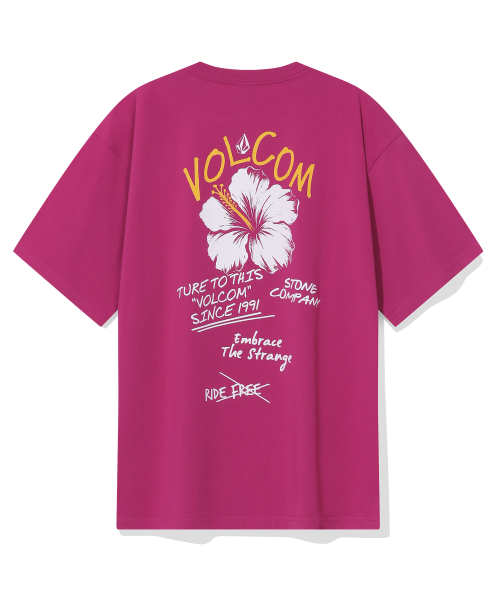 VOLCOM(ボルコム)の「ヒビスカスオーバーサイズ半袖Tシャツ(バイオレット)(Tシャツ/カットソー・レディース・その他・LARGE/SMALL/X-LARGE/MEDIUM)」の2枚目の写真