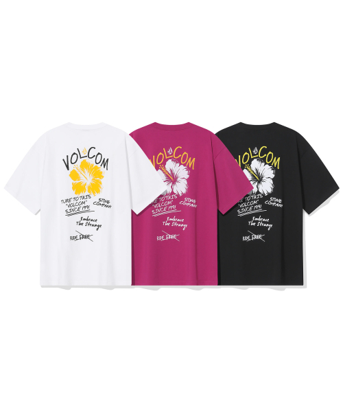 VOLCOM(ボルコム)の「ヒビスカスオーバーサイズ半袖Tシャツ(バイオレット)(Tシャツ/カットソー・レディース・その他・LARGE/SMALL/X-LARGE/MEDIUM)」の5枚目の写真