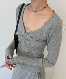 FUULLY STUDIO（フーリィーステューディオ）の「フロントツイストトップス（Tシャツ/カットソー）」
