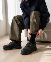 【Cr+ov（クローヴ）】マットレザー調 厚底ダービーシューズ cro-boots-3-37