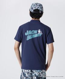 【Jack Bunny!!】【ドラえもん】ストレッチジャガード半袖モックネックカットソー