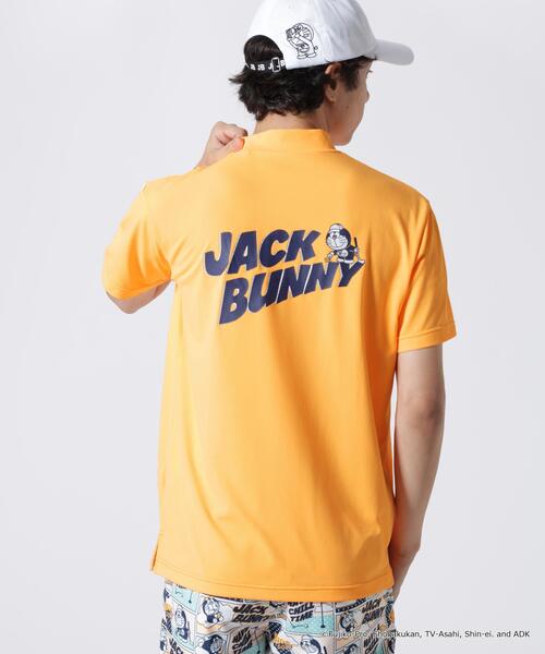 Jack Bunny!!(ジャックバニー)の「【Jack Bunny!!】【ドラえもん】ストレッチジャガード半袖モックネックカットソー(Tシャツ/カットソー・メンズ・ネイビー/オレンジ/ホワイト・X-LARGE/XX-LARGE/MEDIUM/LARGE)」の3枚目の写真