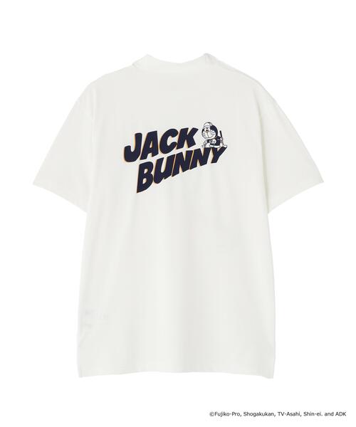 Jack Bunny!!(ジャックバニー)の「【Jack Bunny!!】【ドラえもん】ストレッチジャガード半袖モックネックカットソー(Tシャツ/カットソー・メンズ・ネイビー/オレンジ/ホワイト・X-LARGE/XX-LARGE/MEDIUM/LARGE)」の5枚目の写真
