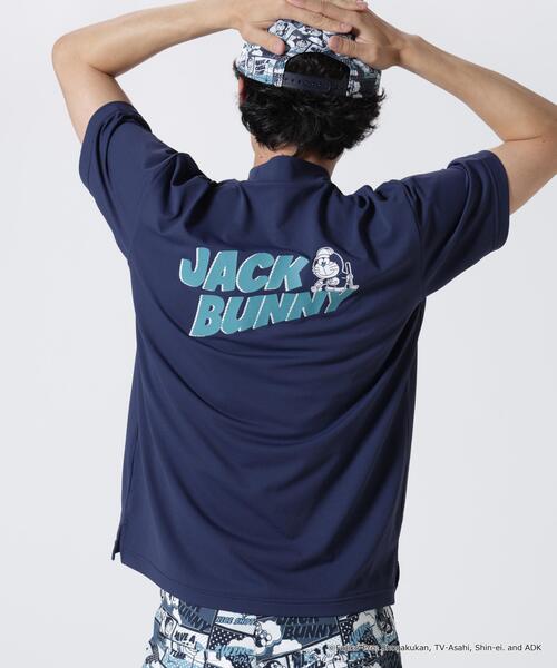 Jack Bunny!!(ジャックバニー)の「【Jack Bunny!!】【ドラえもん】ストレッチジャガード半袖モックネックカットソー(Tシャツ/カットソー・メンズ・ネイビー/オレンジ/ホワイト・X-LARGE/XX-LARGE/MEDIUM/LARGE)」の7枚目の写真