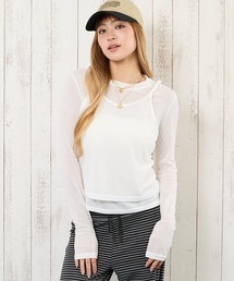 シアートップス × キャミソールセット