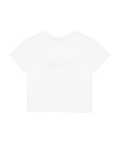 NICK&NICOLE(ニックアンドニコール)の「NICOLE BUTTERFLY CROP TOP_WHITE(Tシャツ/カットソー・レディース・その他・FREE)」の2枚目の写真