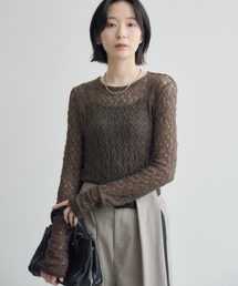 cloche ストレッチレーストップス