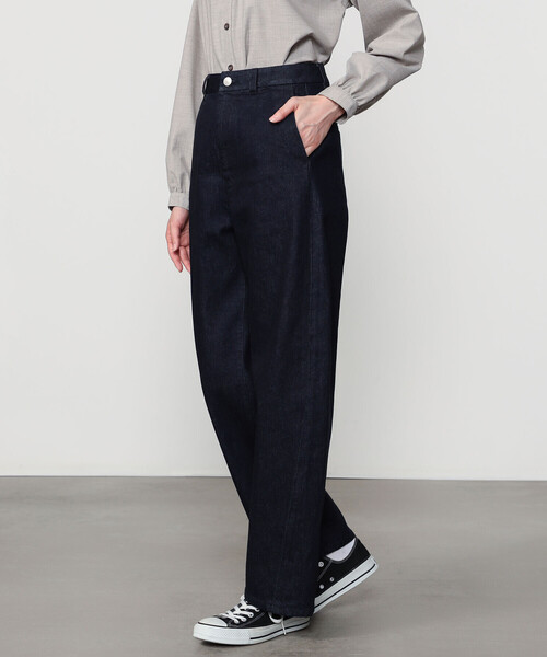 ORCIVAL(オーシバル)の「ORCIVAL | デニム ワイドカーブパンツ INDIGO WOMEN(デニムパンツ・レディース・ダークインディゴブルー・1/2)」の14枚目の写真