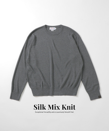 B.C STOCK | SILK MIX CREW NECK PULLOVER(ニット/セーター)