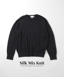 B.C STOCK | SILK MIX CREW NECK PULLOVER(ニット/セーター)