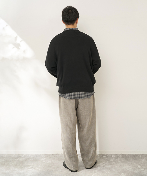 B.C STOCK（ベーセーストック）の「SILK MIX CREW NECK PULLOVER（ニット/セーター・メンズ・ブラック/グレー/ホワイト系その他/ブルー系その他・MEDIUM/LARGE/X-LARGE）」の7枚目の写真