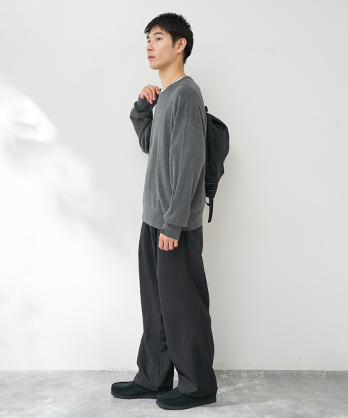 B.C STOCK（ベーセーストック）の「SILK MIX CREW NECK PULLOVER（ニット/セーター・メンズ・ブラック/グレー/ホワイト系その他/ブルー系その他・MEDIUM/LARGE/X-LARGE）」の15枚目の写真