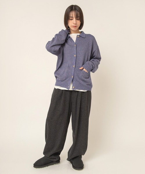RNA-N（アールエヌエーエヌ）の「R4503 Wカシミヤツイードスラックスイージー（その他パンツ・レディース・チャコール/トップグレー/グレー・FREE）」の18枚目の写真