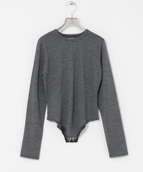 URBAN RESEARCH(アーバンリサーチ)の「new basic WASHABLE WOOL CONTOUR TOP(Tシャツ/カットソー・レディース・ホワイト系その他/チャコールグレー/ブラック系その他・FREE)」の12枚目の写真