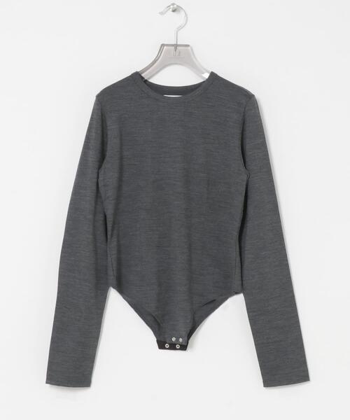 URBAN RESEARCH(アーバンリサーチ)の「new basic WASHABLE WOOL CONTOUR TOP(Tシャツ/カットソー・レディース・ホワイト系その他/チャコールグレー/ブラック系その他・FREE)」の14枚目の写真