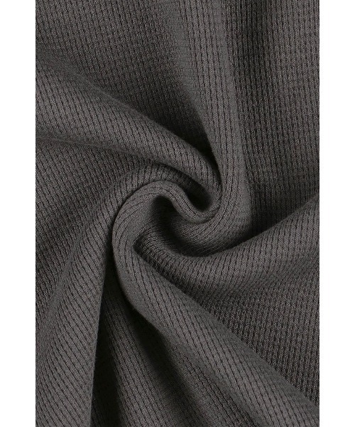 ALEXIA STAM(アリシアスタン)の「Waffle Henley Top /ワッフルヘンリーネックトップス(Tシャツ/カットソー・レディース・ホワイト/チャコールグレー/グレー・FREE)」の15枚目の写真