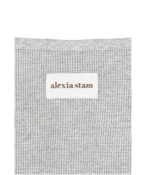 ALEXIA STAM(アリシアスタン)の「Waffle Henley Top /ワッフルヘンリーネックトップス(Tシャツ/カットソー・レディース・ホワイト/チャコールグレー/グレー・FREE)」の18枚目の写真