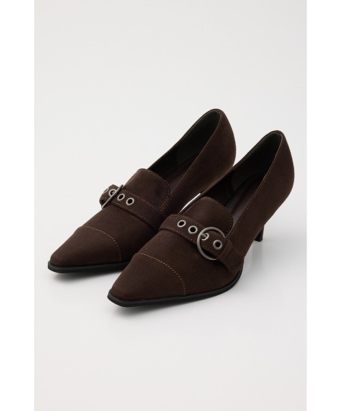 LAGUA GEM（ラグアジェム）の「BELTED SUEDE LIKE パンプス（パンプス・レディース・ブラウン/ベージュ・LARGE/SMALL/MEDIUM）」の2枚目の写真