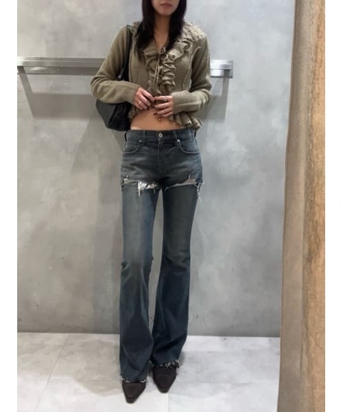 LAGUA GEM（ラグアジェム）の「BELTED SUEDE LIKE パンプス（パンプス・レディース・ブラウン/ベージュ・LARGE/SMALL/MEDIUM）」の22枚目の写真