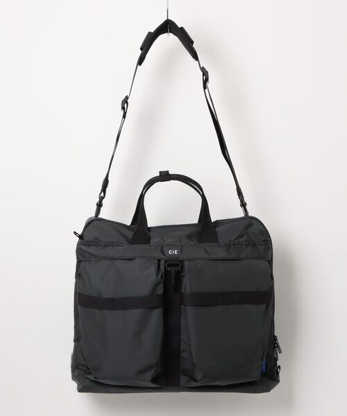 CIE(シー)の「【CIE】GRID-0 HELMET BAG(トートバッグ・メンズ・チャコールグレー/ライトグレー・FREE)」の1枚目の写真