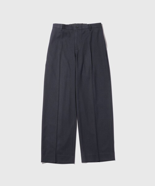 ADAM ET ROPE'(アダムエロペ)の「クラシックパターン ウーステテッド ストレートスラックス(スラックス・メンズ・ネイビー/チャコールグレー・M/L)」の2枚目の写真