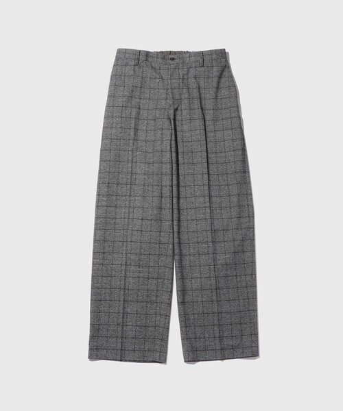 ADAM ET ROPE'(アダムエロペ)の「クラシックパターン ウーステテッド ストレートスラックス(スラックス・メンズ・ネイビー/チャコールグレー・M/L)」の1枚目の写真
