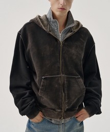 【MMIC】SHADE LAYER ZIP-UP HOODIE / 【エムエムアイシー】シェ-ドレイヤージップアップフーディー