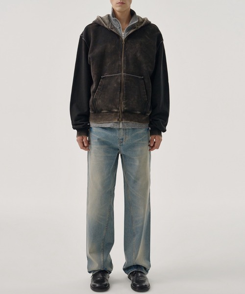 MMIC（エムエムアイシー）の「【MMIC】SHADE LAYER ZIP-UP HOODIE / 【エムエムアイシー】シェ－ドレイヤージップアップフーディー（パーカー・メンズ・ブラック・L/M）」の4枚目の写真